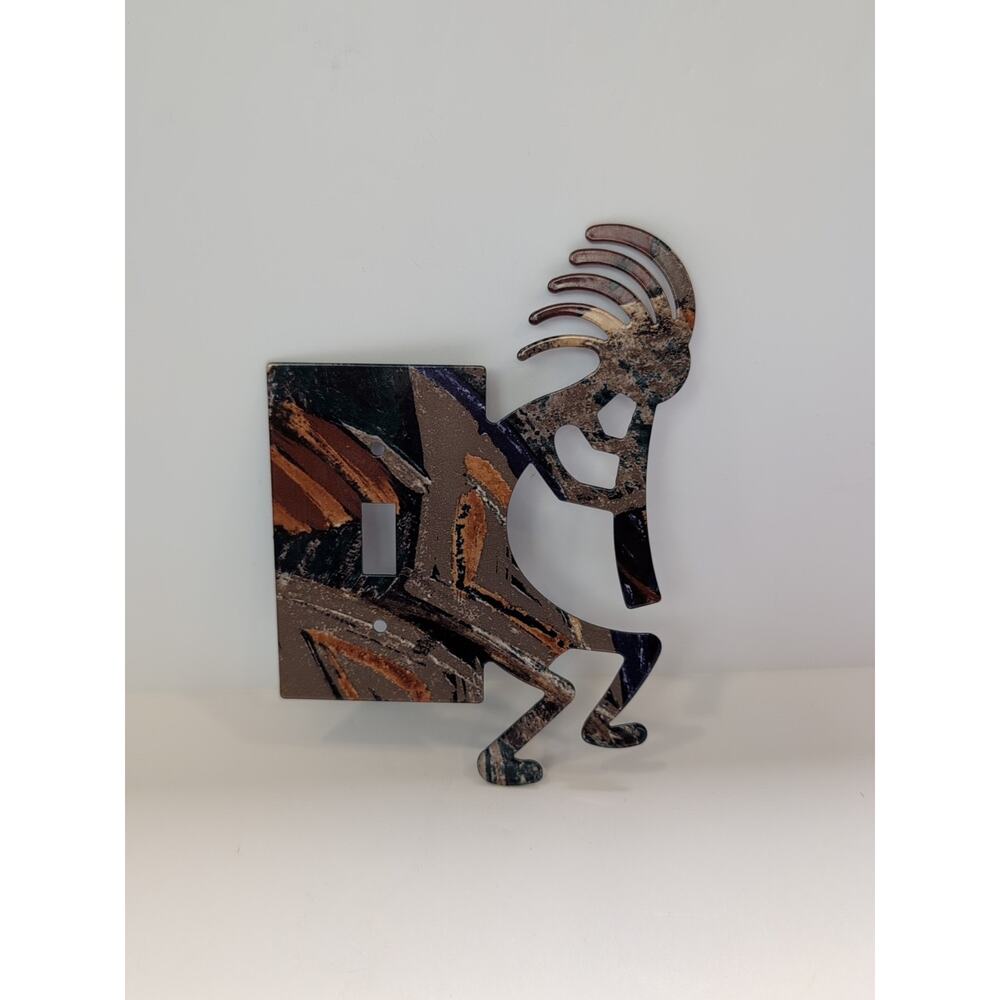 Kokopelli Single Light Switch Cover Plate Lazart Series